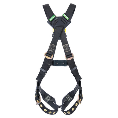 MSA Workman Arc Flash Crossover Harness w/Back Web Loop - Tongue Buckle leg straps - Standard (STD) - 10152671