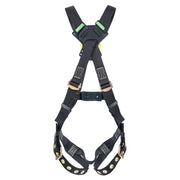 MSA Workman Arc Flash Crossover Harness w/Back Web Loop - Tongue Buckle leg straps - X-Large (XLG) - 10152672