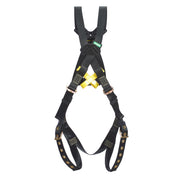 MSA Workman Arc Flash Crossover Harness w/Back Web Loop - Tongue Buckle leg straps - BELAY LOOPS - Standard (STD) - 10162682