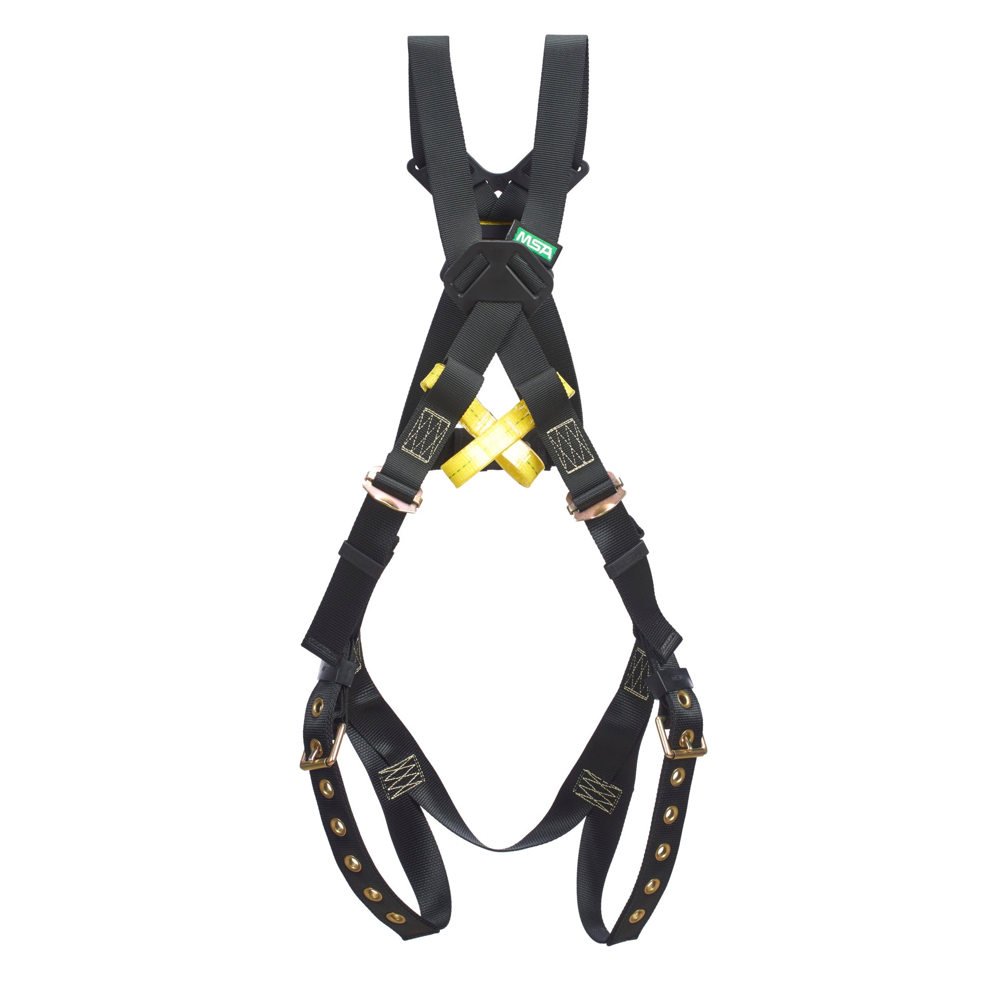 MSA Workman Arc Flash Crossover Harness w/Back Web Loop - Tongue Buckle leg straps - BELAY LOOPS - Standard (STD) - 10162682