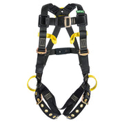 MSA Workman Arc Flash Vest-Style Harness w/Back & Side Web Loops - Tongue Buckle leg straps - BELAY LOOPS - X-Small (XSM) - 10162693