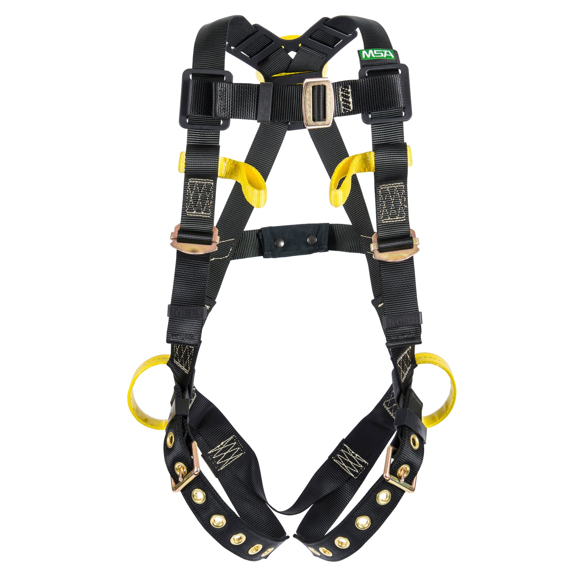 MSA Workman Arc Flash Vest-Style Harness w/Back & Side Web Loops - Tongue Buckle leg straps - BELAY LOOPS - X-Large (XLG) - 10162695
