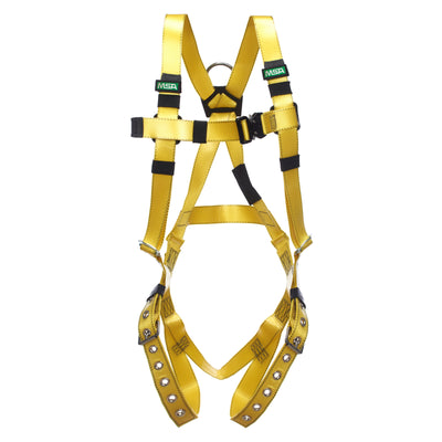MSA Gravity COATED WEB Vest-Style Harness w/SST BACK D-ring - Tongue Buckle leg straps - Super XL (SXL) - 10163559