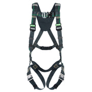 MSA EVOTECH Arc Flash Harness w/Back & Front D-Rings - Quick-Connect leg straps - Shoulder Padding - Standard (STD) - 10164010