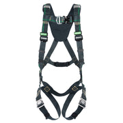 MSA EVOTECH Arc Flash Harness w/Back & Front D-Rings - Quick-Connect leg straps - Shoulder Padding - X-Large (XLG) - 10164021