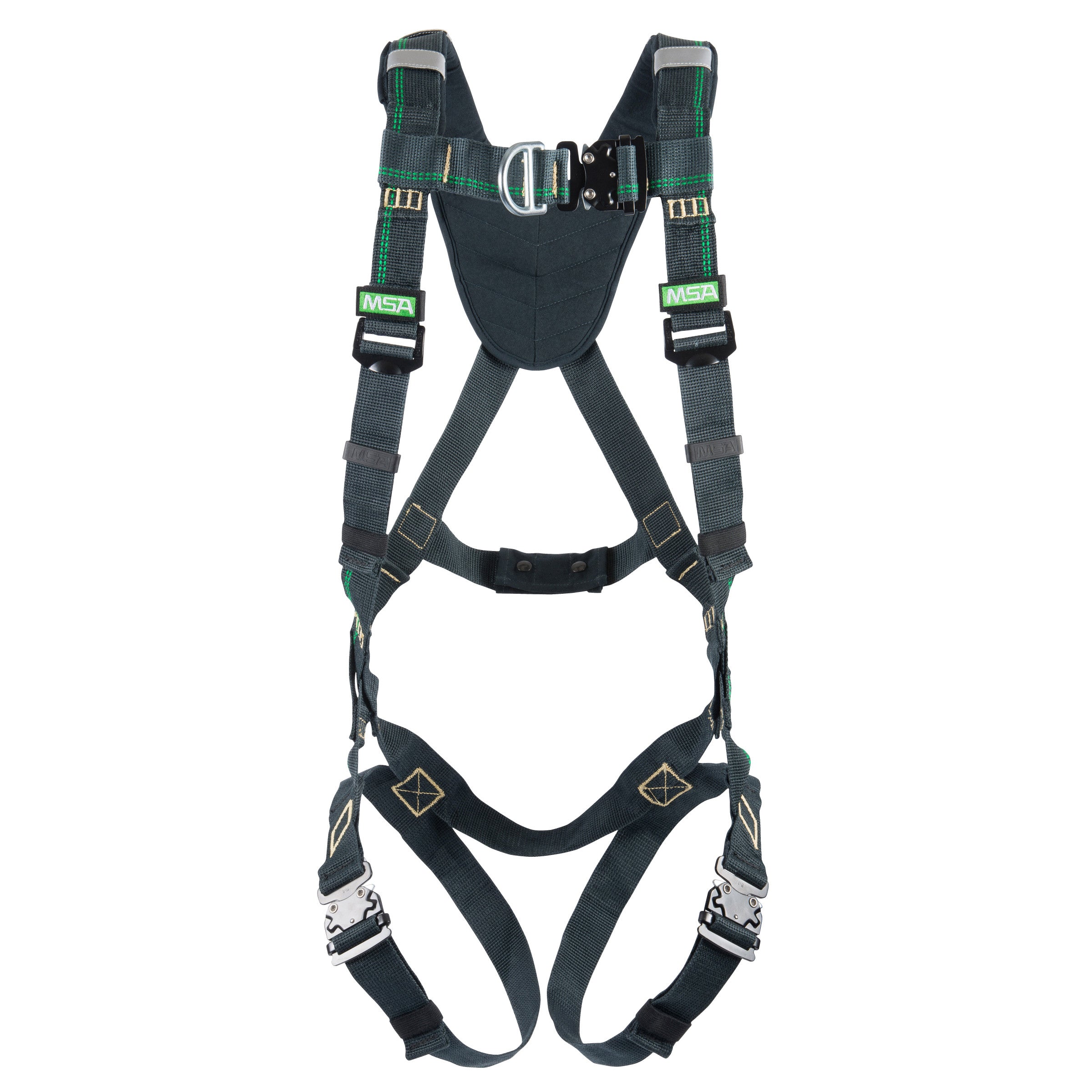 MSA EVOTECH Arc Flash Harness w/Back & Front D-Rings - Quick-Connect leg straps - Shoulder Padding - X-Large (XLG) - 10164021