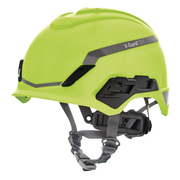 MSA V-Gard H1 Safety Helmet - No Vent - Hi-Viz Yellow/Green - Fas-Trac III Pivot Suspension - 10194796