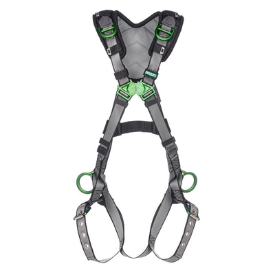 MSA V-FIT Harness w/Back, Side and Shoulder D-Rings - Tongue Buckle Leg Straps - Shoulder Padding - Standard - 10194941