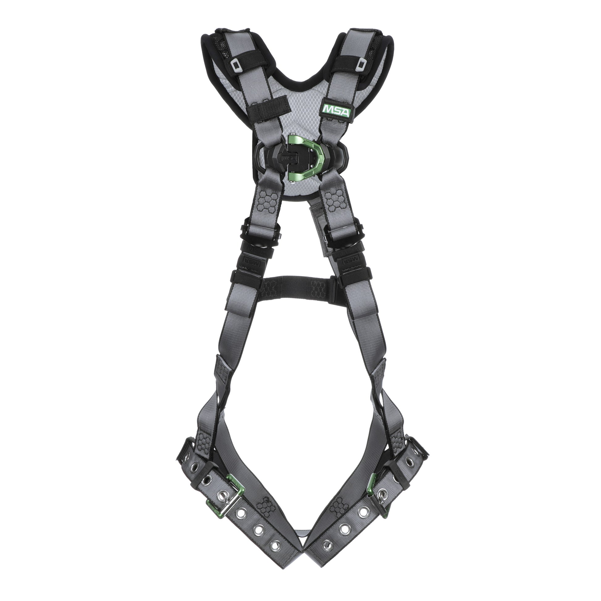 MSA V-FIT Harness w/Back D-Ring - Tongue Buckle Leg Straps - Shoulder & Leg Padding - Extra Large - 10194978