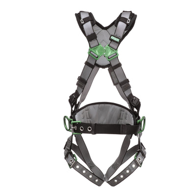 MSA V-FIT Construction Harness w/Back & Side D-Rings - Tongue Buckle Leg Straps - Shoulder Padding - Standard - 10195149