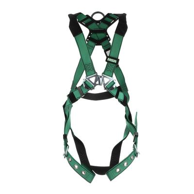 MSA V-FORM Harness w/Back D-Ring - Tongue Buckle Leg Straps - Standard - 10196642