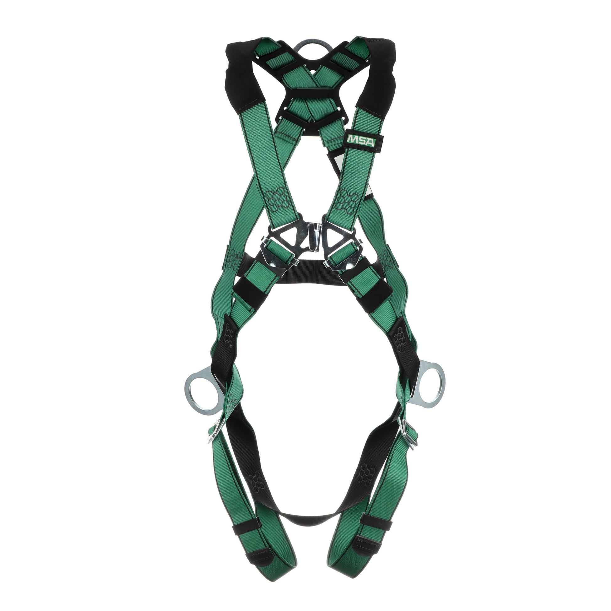 MSA V-FORM Harness w/Back & Side D-Rings - Qwik-Fit Leg Straps - Extra Large - 10197231