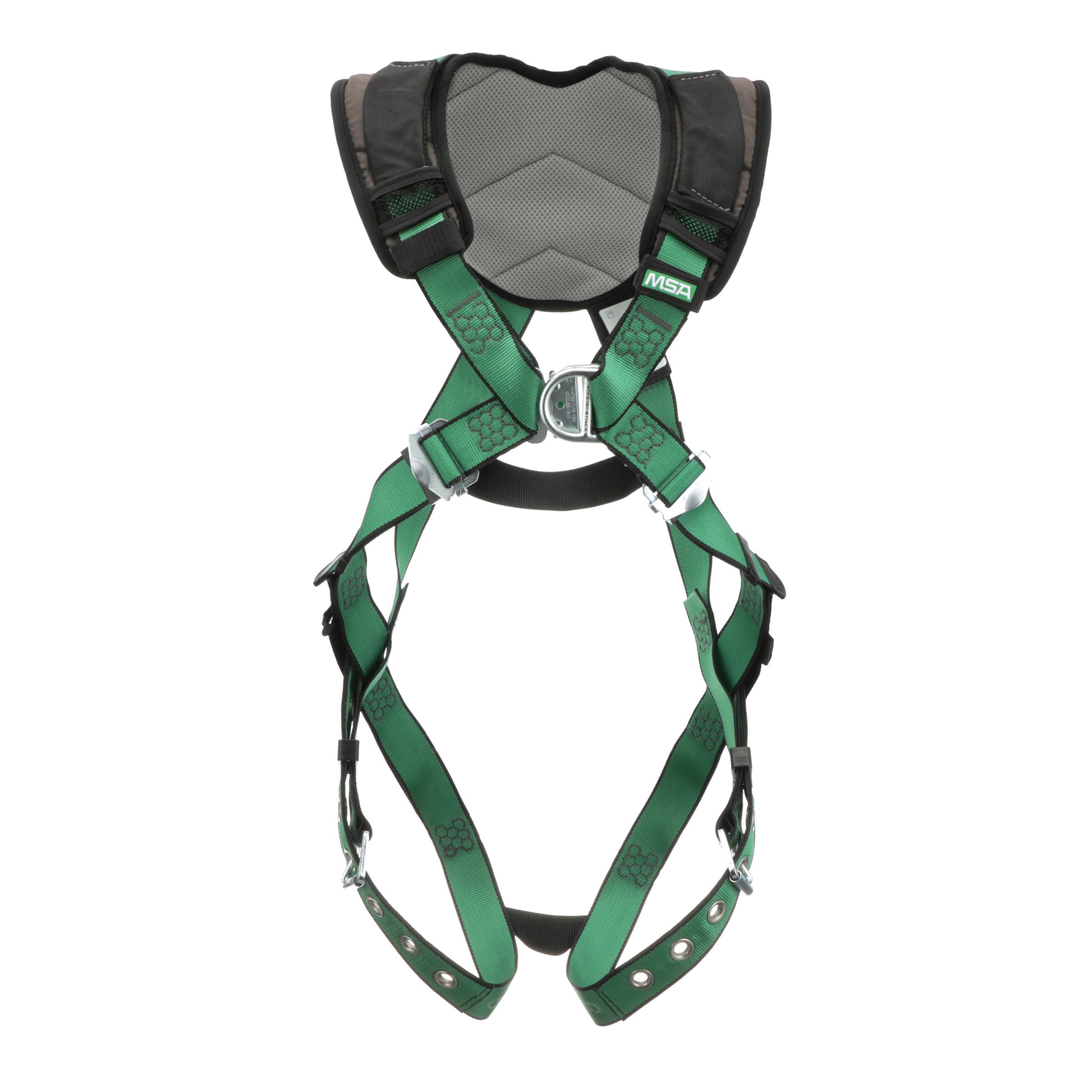 MSA V-FORM+ Harness w/Back & Front D-Rings - Tongue Buckle Leg Straps - Extra Small - 10206092