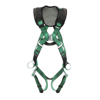 MSA V-FORM+ Harness w/Back & Side D-Rings - Quick Connect Leg Straps - Extra Large - 10206106