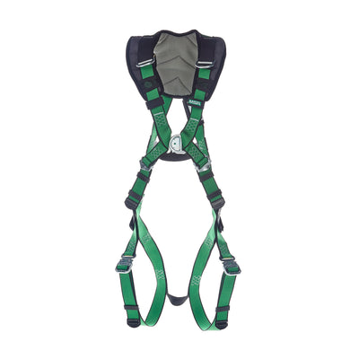 MSA V-FORM+ Harness w/Back, Front & Side D-Rings - Tongue Buckle Leg Straps - Standard - 10206137