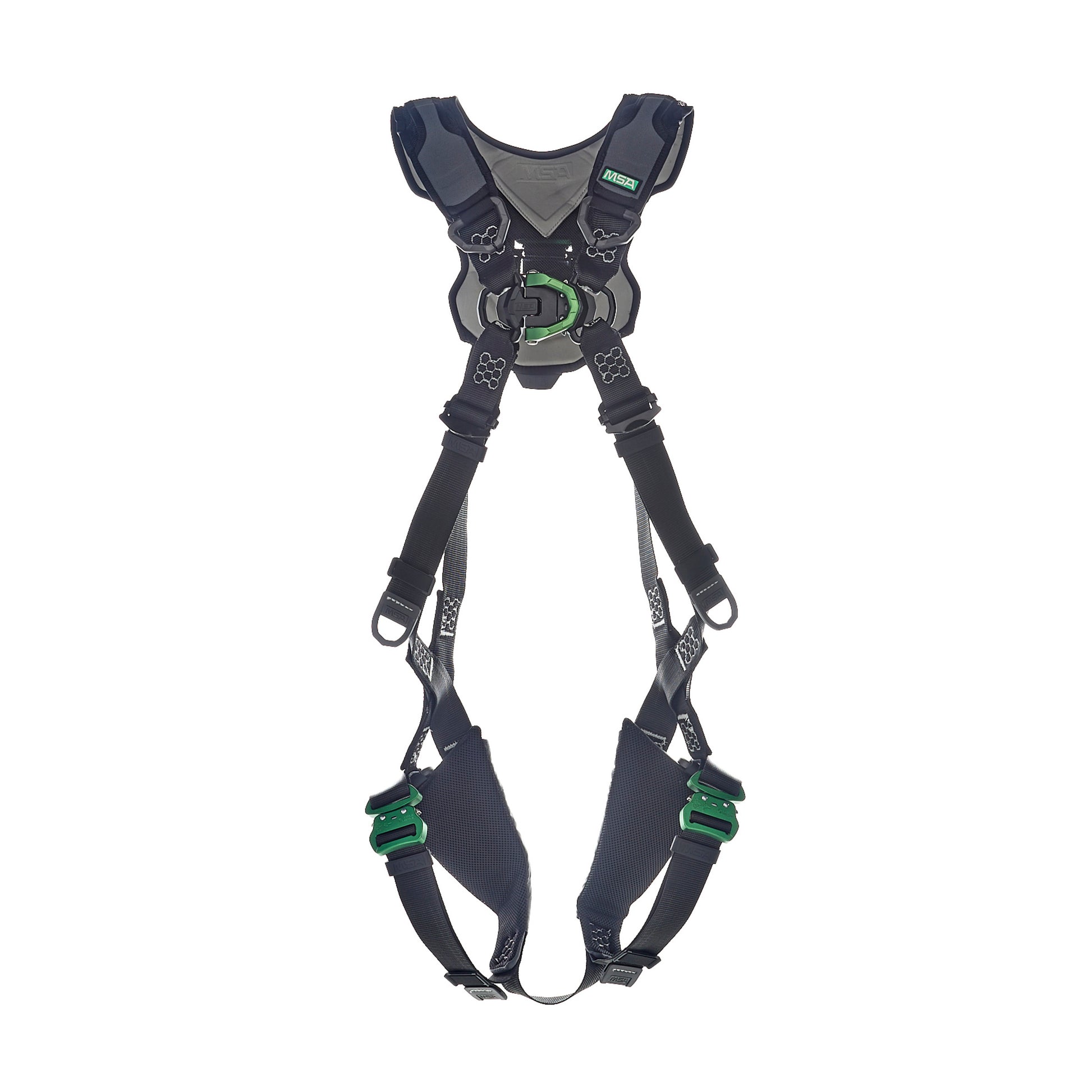 MSA V-FLEX Harness w/Back & Front D-Rings - Quick Connect Leg Straps - Extra Small - 10211316