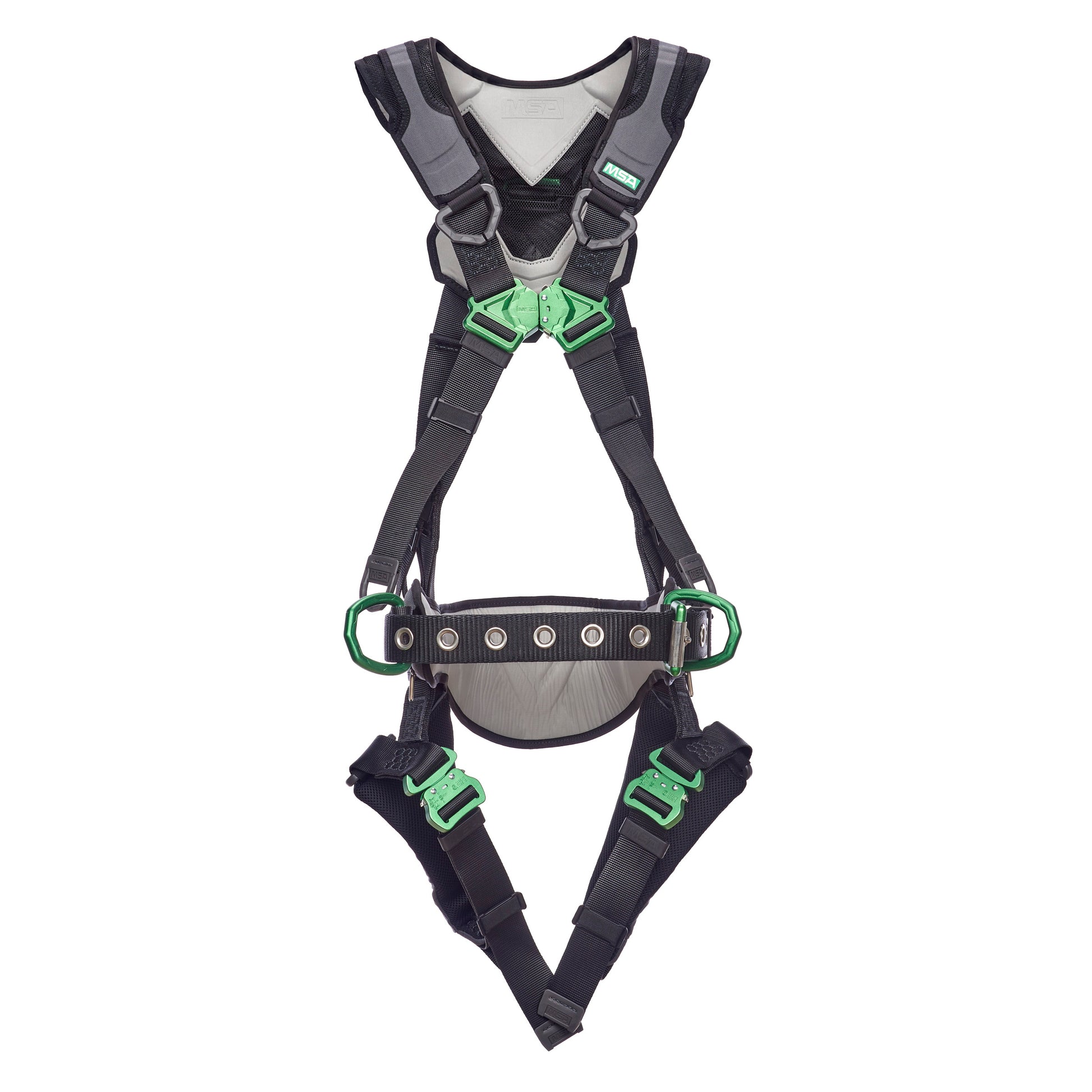 MSA V-FLEX Construction Harness w/Back & Side D-Rings - Quick Connect Leg Straps - Extra Large - 10211326