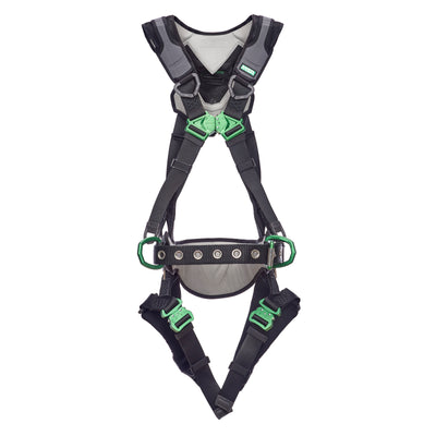 MSA V-FLEX Construction Harness w/Back & Side D-Rings - Quick Connect Leg Straps - Extra Large - 10211326