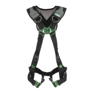 MSA V-FLEX Harness w/Back D-Ring - Quick Connect Leg Straps - Super Extra Large - 10239982