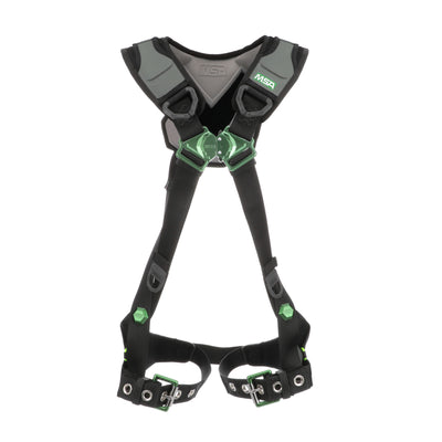 MSA V-FLEX Harness w/Back D-Ring - Tongue Buckle Leg Straps - Standard - 10239984