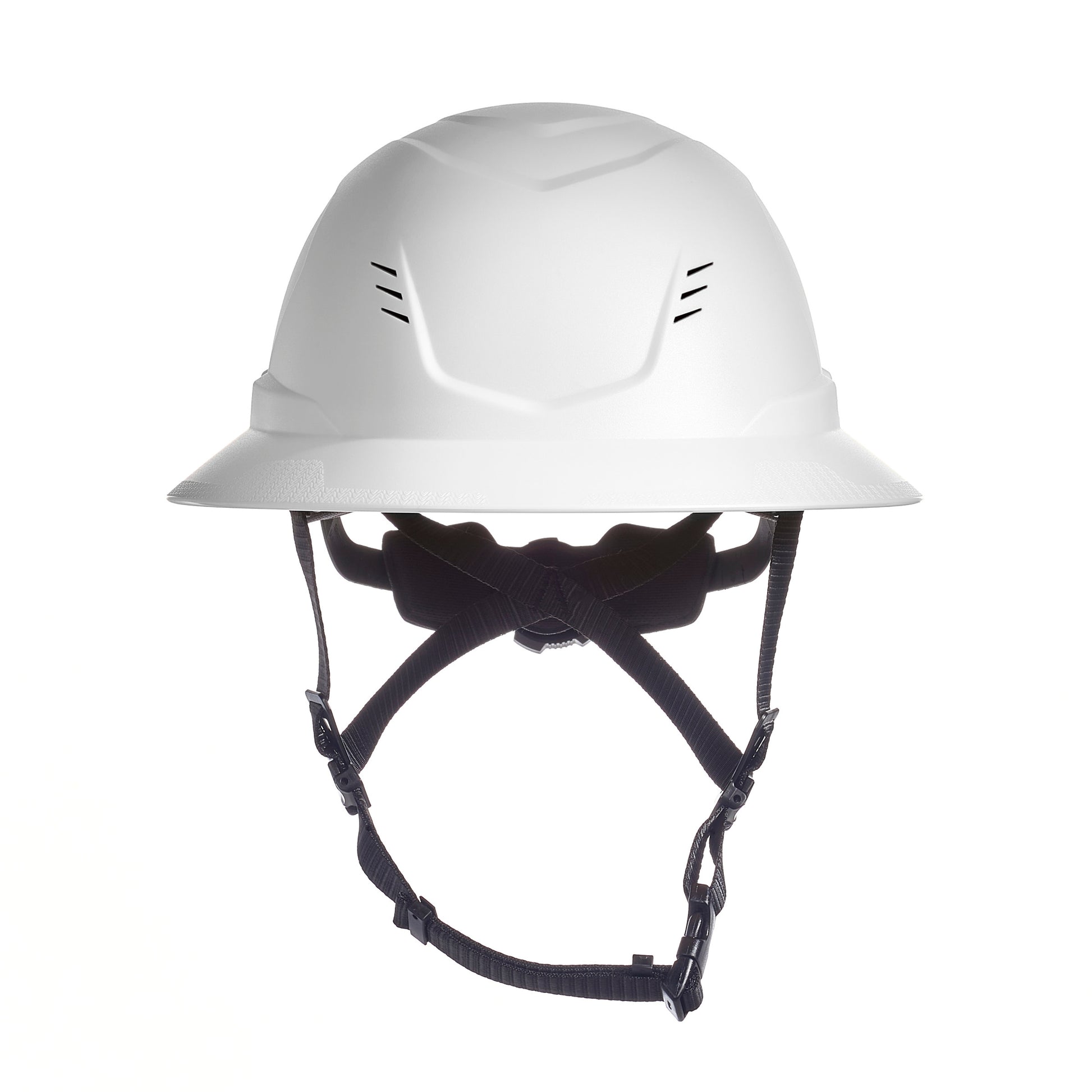 MSA V-Gard H2 Full Brim - Type II Class C Safety Helmet - Vented - White - 10250581