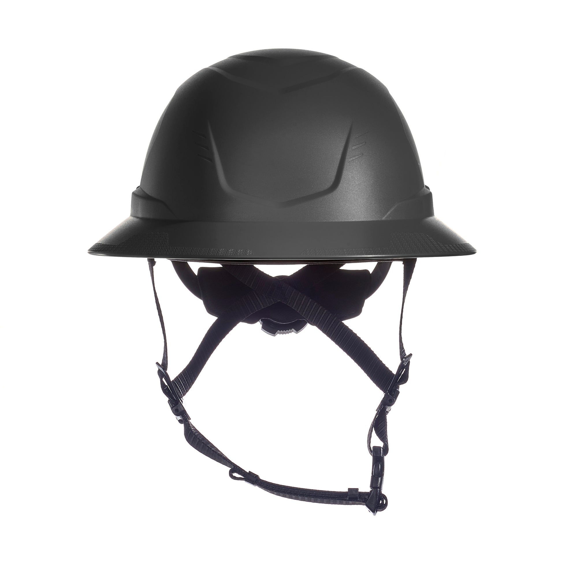 MSA V-Gard H2 Full Brim - Type II Class E Safety Helmet - Non-Vented - Black - 10250594