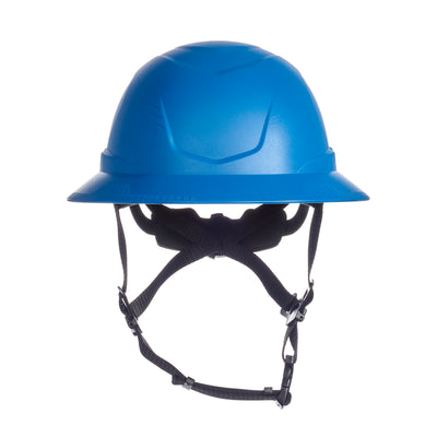 MSA V-Gard H2 Full Brim - Type II Class E Safety Helmet - Non-Vented - Blue - 10250596