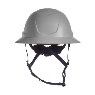 MSA V-Gard H2 Full Brim - Type II Class E Safety Helmet - Non-Vented - Gray - 10250597