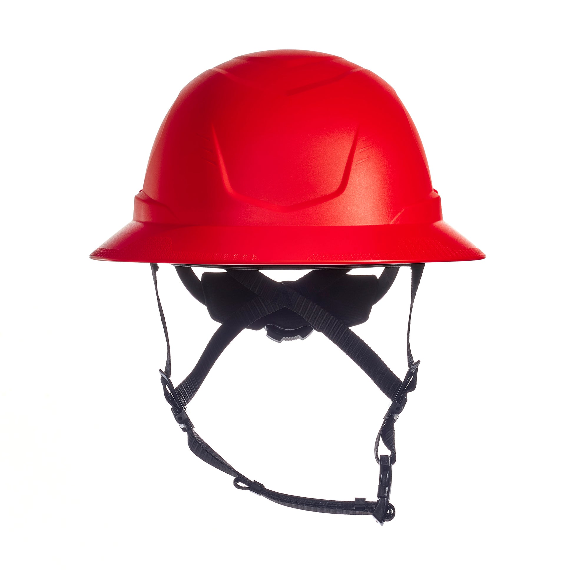 MSA V-Gard H2 Full Brim - Type II Class E Safety Helmet - Non-Vented - Red - 10250599