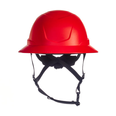 MSA V-Gard H2 Full Brim - Type II Class E Safety Helmet - Non-Vented - Red - 10250599