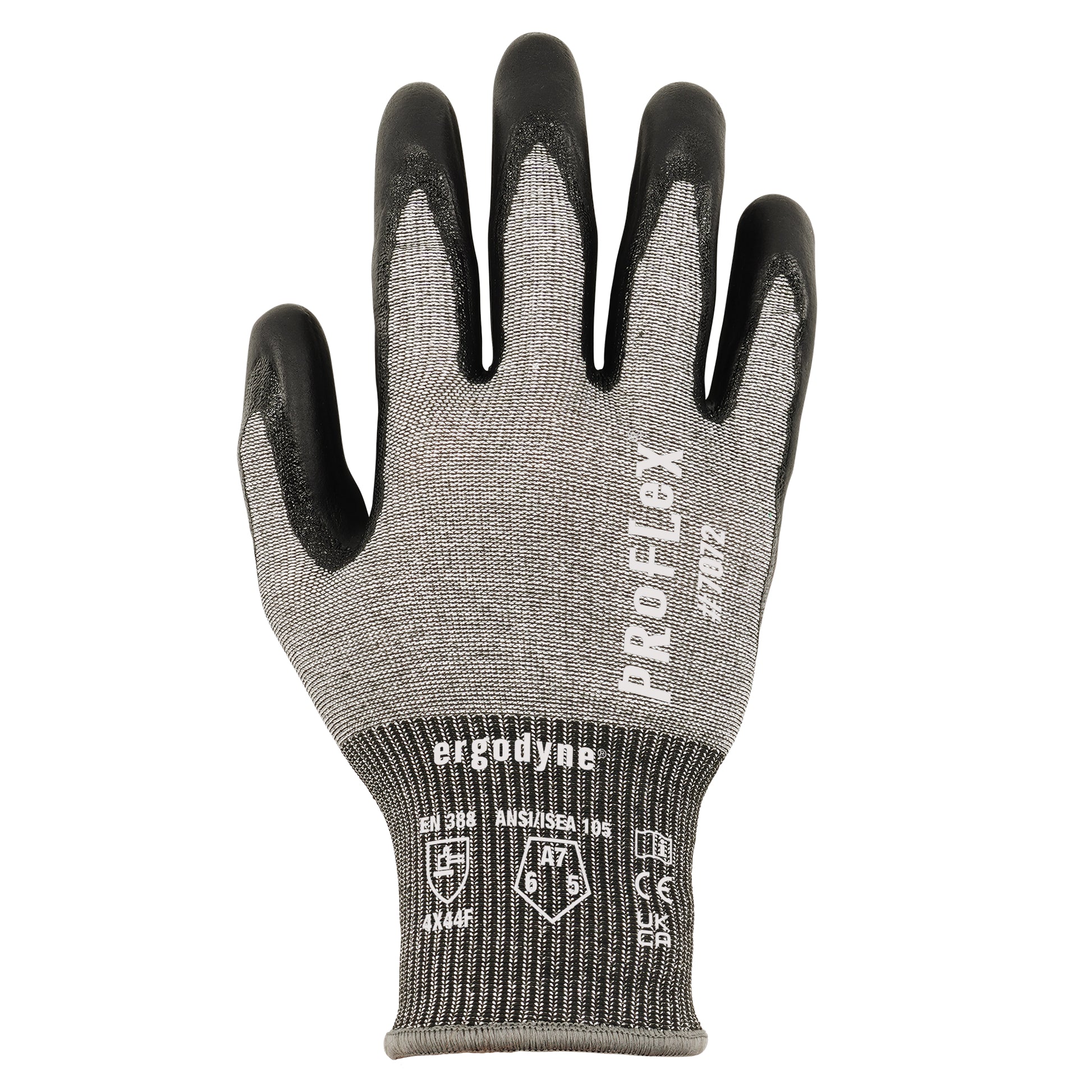Ergodyne ProFlex 7072 Nitrile Coated Cut-Resistant Gloves - ANSI/ISEA 105-2016 A7, EN388: 4X44F, 18g - 1 Pair