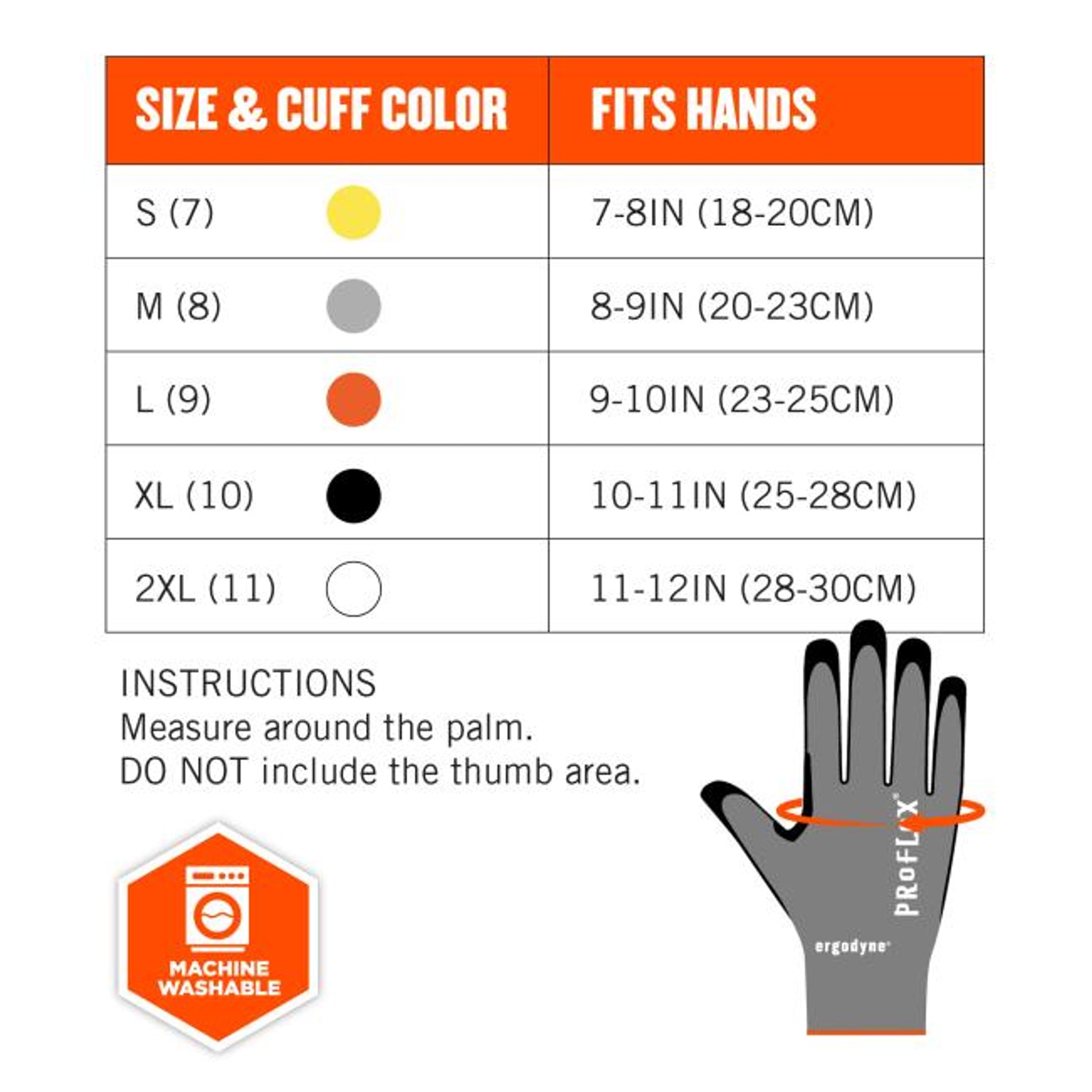 Ergodyne ProFlex 7072 Nitrile Coated Cut-Resistant Gloves - ANSI/ISEA 105-2016 A7, EN388: 4X44F, 18g - 1-pair