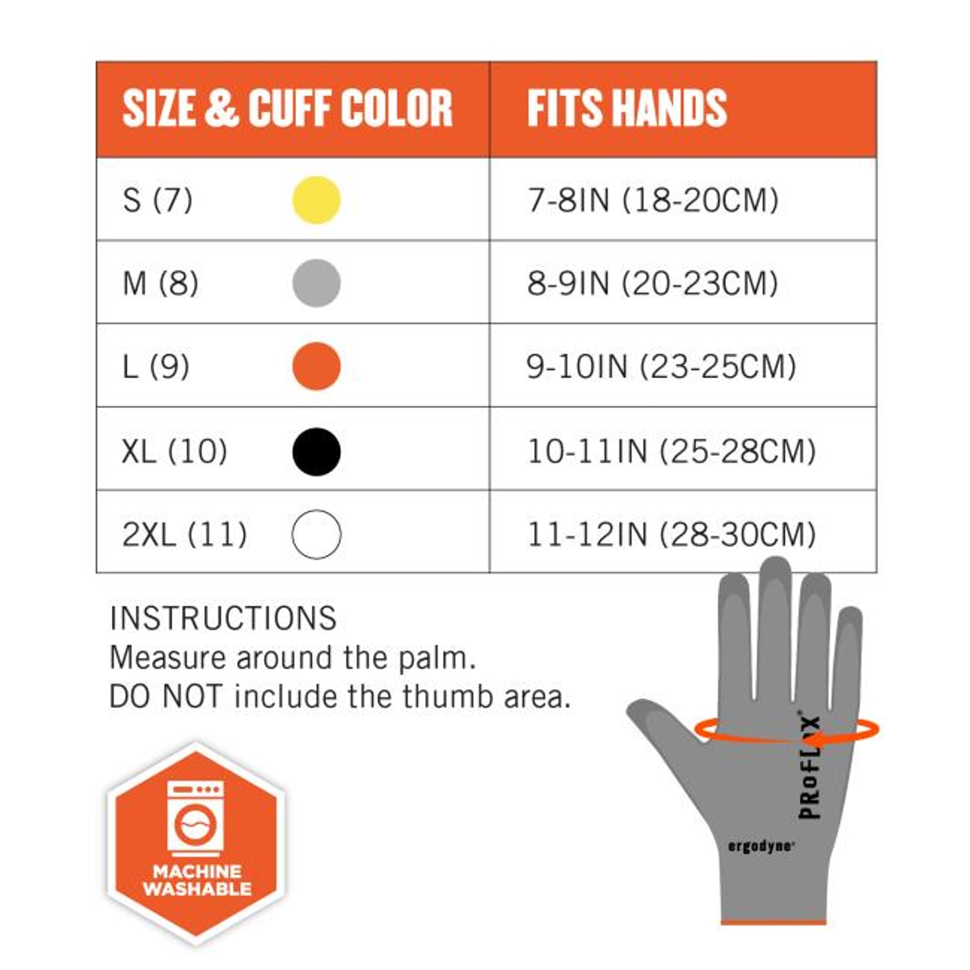 Ergodyne ProFlex 7024 PU Coated Cut-Resistant Gloves - ANSI/ISEA 105-2016 A2, EN388: 4X42B, 13g - 1-pair