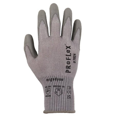 Ergodyne ProFlex 7024 PU Coated Cut-Resistant Gloves - ANSI/ISEA 105-2016 A2, EN388: 4X42B, 13g - 1-pair