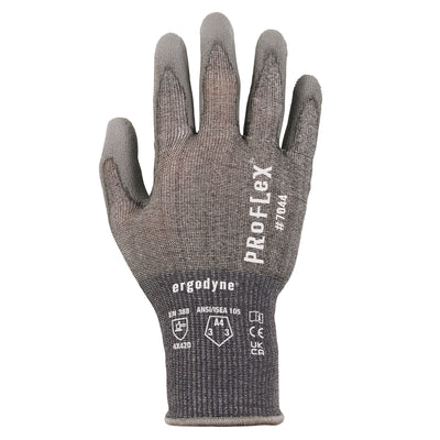 Ergodyne ProFlex 7044 PU Coated Cut-Resistant Gloves - ANSI/ISEA 105-2016 A4, EN 388: 4X42D, 18g - 1/pair