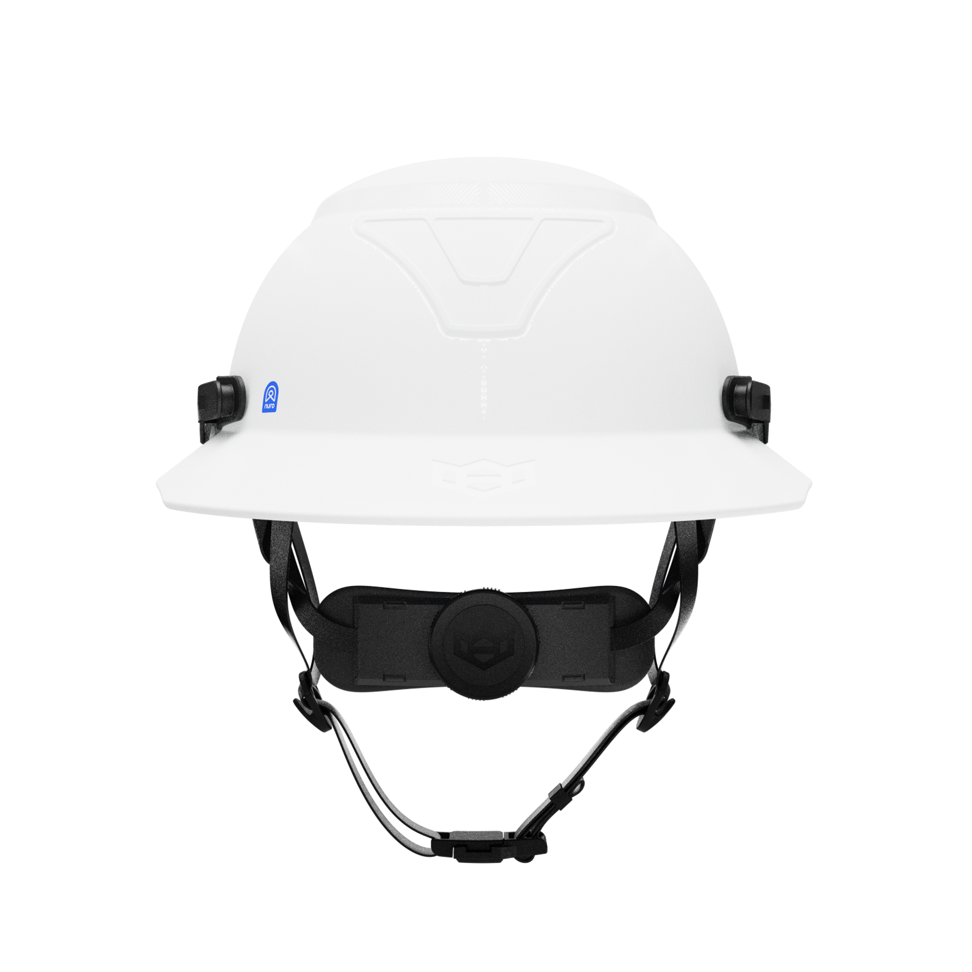 Hardknock Resolve - Full Brim - Class G,C,E - Type 2 Safety Helmet - Non-Vented - White - 105-0-100