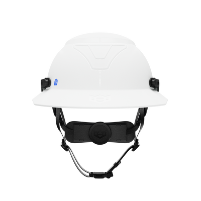Hardknock Resolve - Full Brim - Class G,C,E - Type 2 Safety Helmet - Non-Vented - White - 105-0-100