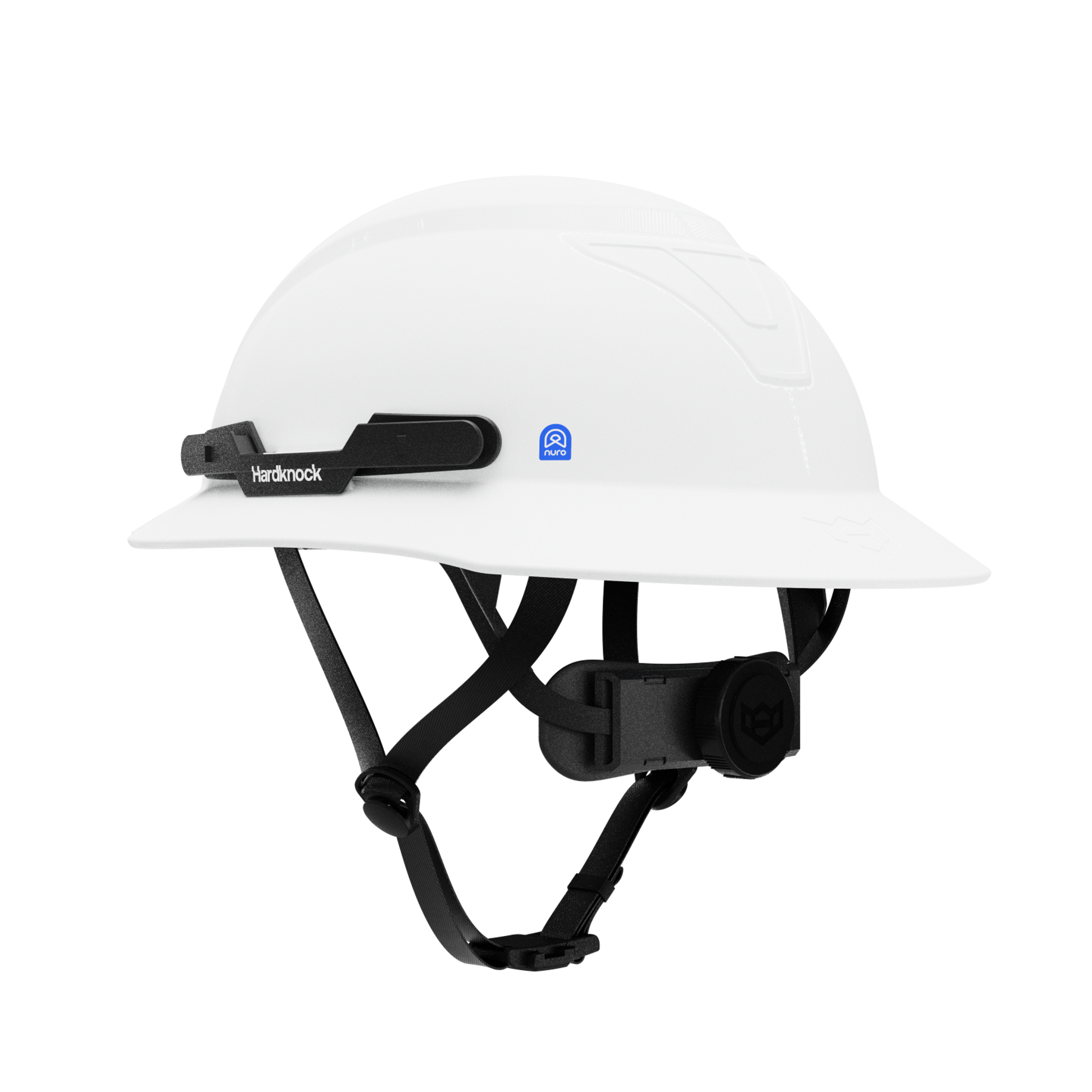 Hardknock Resolve - Full Brim - Class G,C,E - Type 2 Safety Helmet - Non-Vented - White - 105-0-100