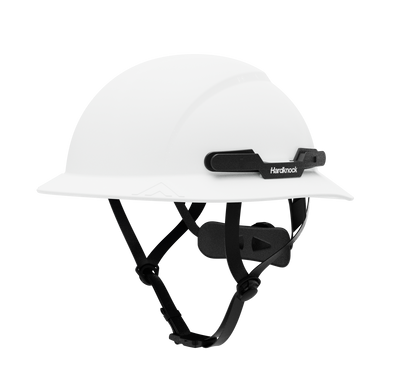 Hardknock Resolve - Full Brim - Class G,C,E - Type 2 Safety Helmet - Non-Vented - White - 105-0-100