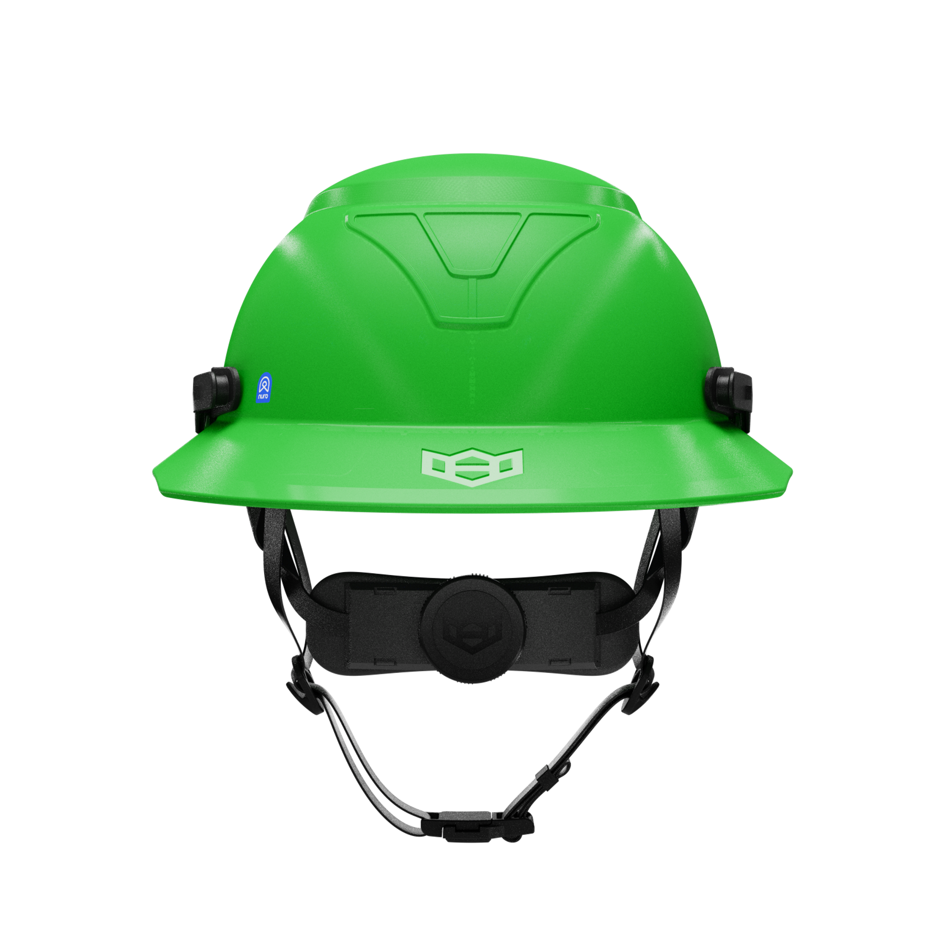 Hardknock Resolve - Full Brim - Class G,C,E - Type 2 Safety Helmet - Non-Vented - Green - 105-0-310