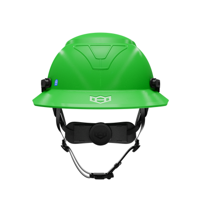 Hardknock Resolve - Full Brim - Class G,C,E - Type 2 Safety Helmet - Non-Vented - Green - 105-0-310