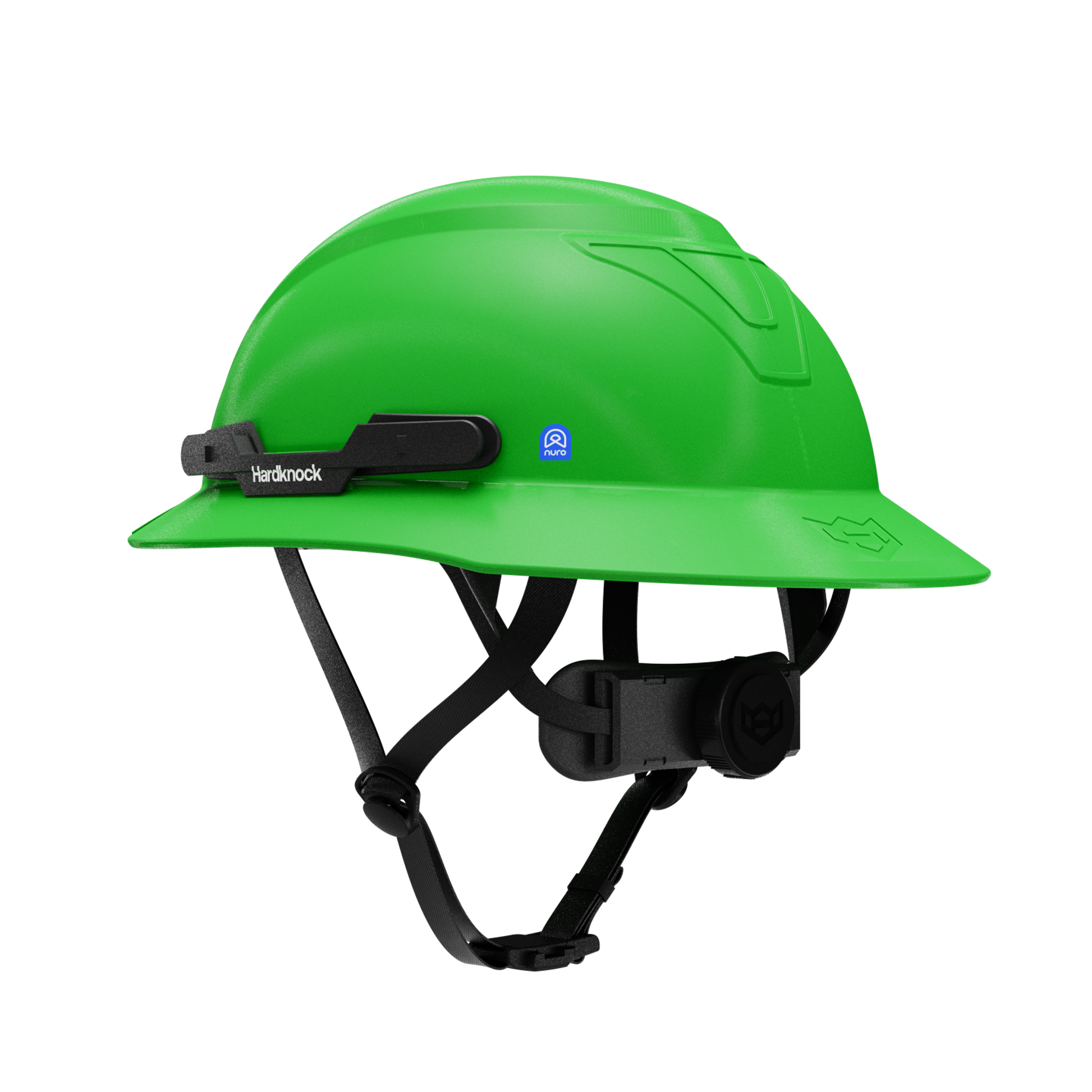 Hardknock Resolve - Full Brim - Class G,C,E - Type 2 Safety Helmet - Non-Vented - Green - 105-0-310