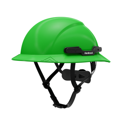 Hardknock Resolve - Full Brim - Class G,C,E - Type 2 Safety Helmet - Non-Vented - Green - 105-0-310