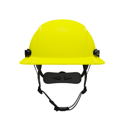 Hardknock Resolve - Full Brim - Class G,C,E - Type 2 Safety Helmet - Non-Vented - Neon Yellow - 105-0-740