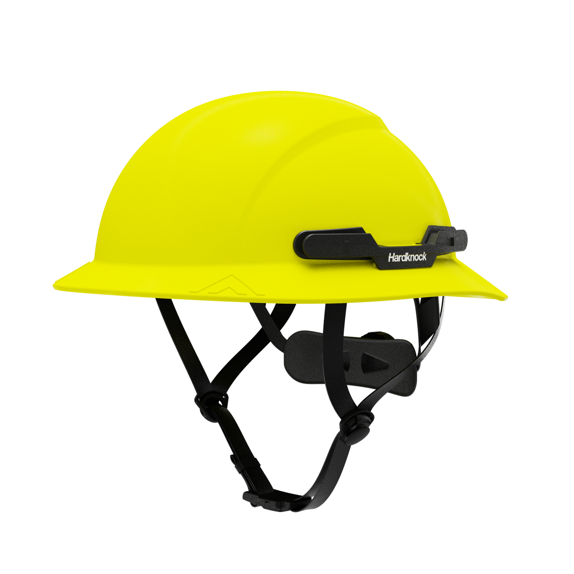 Hardknock Resolve - Full Brim - Class G,C,E - Type 2 Safety Helmet - Non-Vented - Neon Yellow - 105-0-740