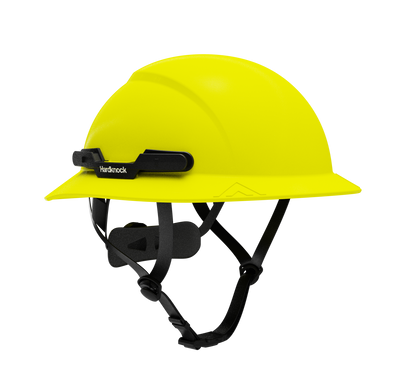 Hardknock Resolve - Full Brim - Class G,C,E - Type 2 Safety Helmet - Non-Vented - Neon Yellow - 105-0-740