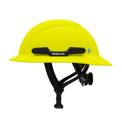Hardknock Resolve - Full Brim - Class G,C,E - Type 2 Safety Helmet - Non-Vented - Neon Yellow - 105-0-740