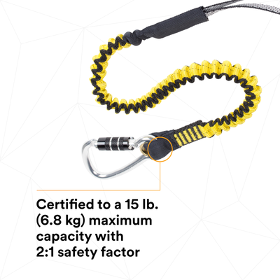 3M DBI-SALA Hook2Loop Bungee Tool Tether - Medium Duty - 1500049