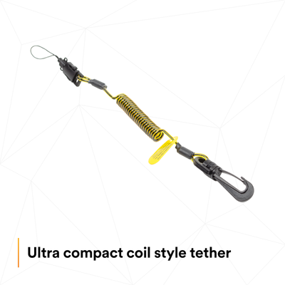 3M Clip2Loop Coil Tool Tether - 2 lb Capacity - 7 - 34 in - 10 ea/Pack - 1500060
