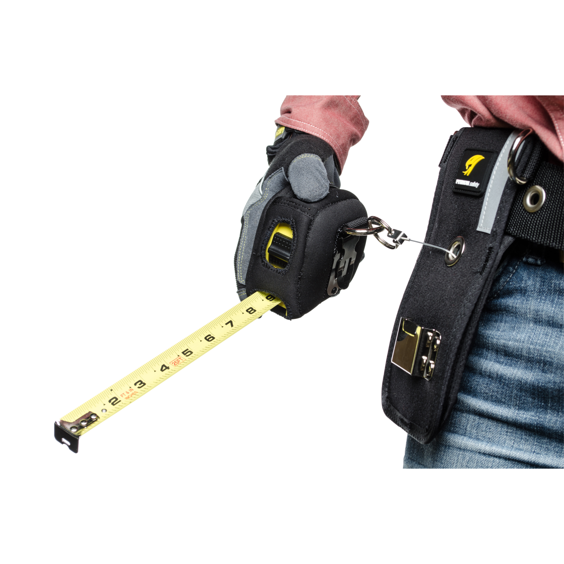 3M Tape Measure Sleeve with Retractor - 1.5 - 5 lb Capacity - 4 - 52 in - 1500098
